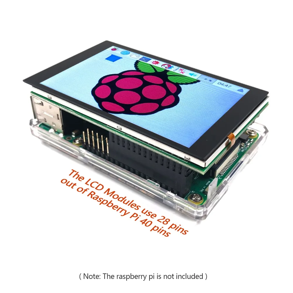 RPI 3 5 дюймовый ЖК дисплей TFT емкость сенсорный экран для Raspberry Pi B + Zero W 320x480 RTC