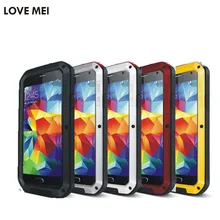 LOVE MEI Life Water resistant Metal Case for SAMSUNG Galaxy S3 S4 S5 S6 S7 Edge Plus Note 2 3 5 4 7 Edge A3 A5 A7 A9 Alpha