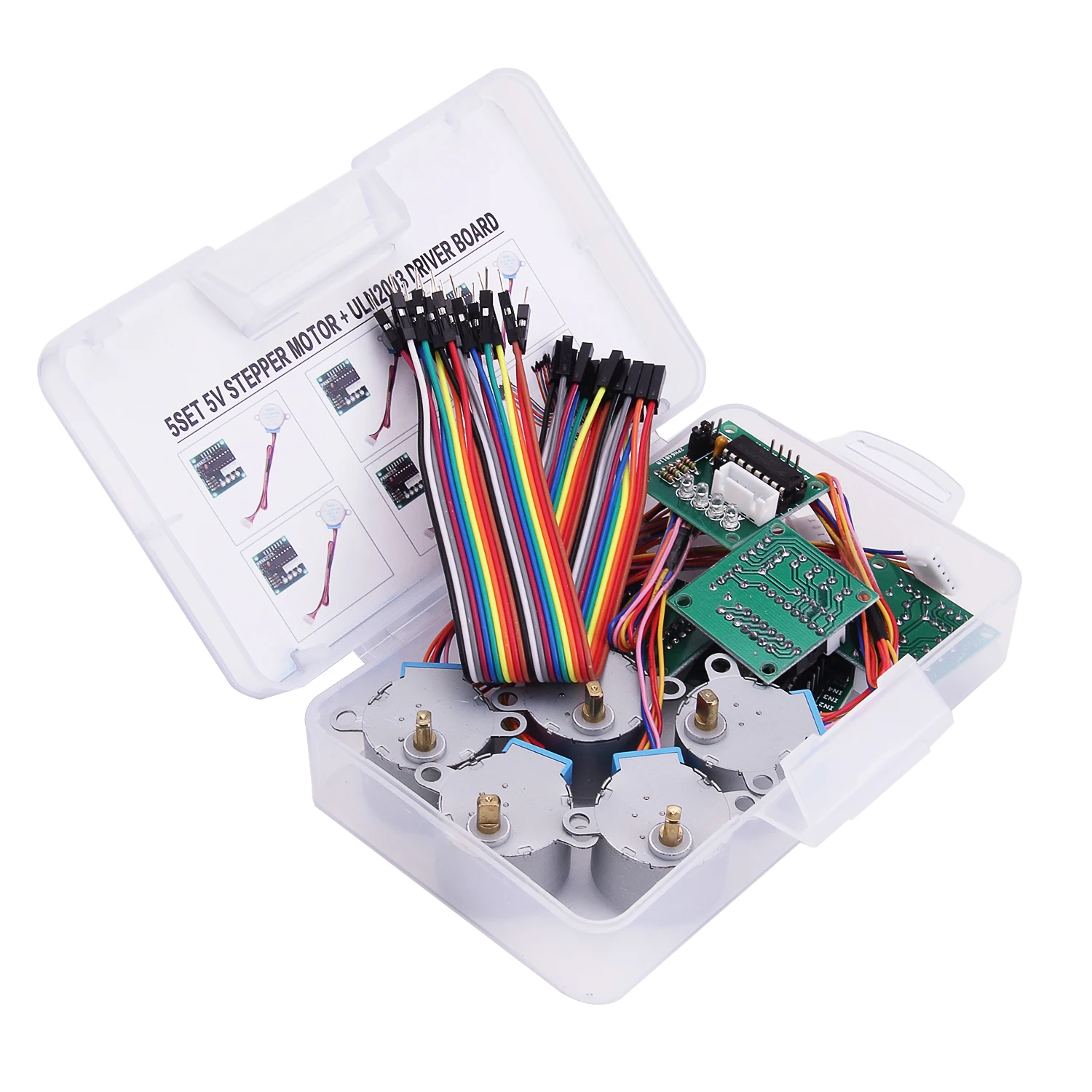 

5 sets 28BYJ-48 ULN2003 5V Stepper Motor + ULN2003 Driver Board for Arduino