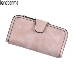 Banabanma 2018 Новый бренд кожа Для женщин Кошелек Высокое качество Дизайн Hasp карты сумки длинный женский кошелек дамы сцепления кошелек ZK40