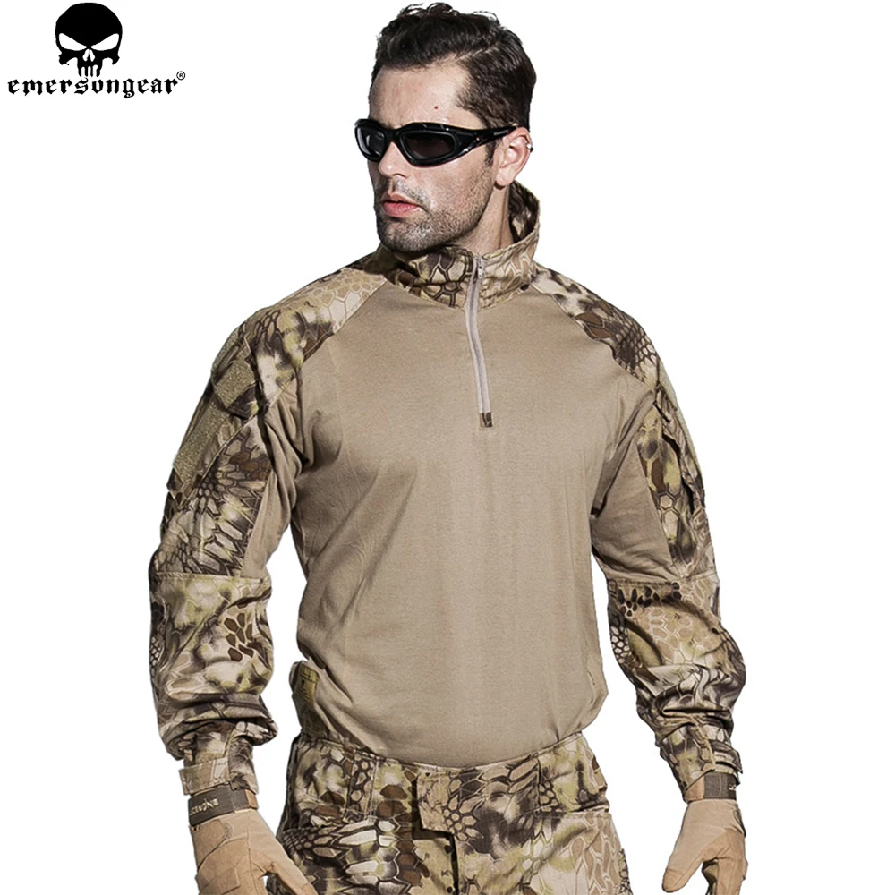 Emerson G3 авиационная Униформа Airsoft рубашка Тактический штаны с наколенниками