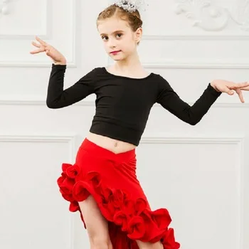 latin dance dress tango 2017 children for girls samba salsa ballroom competition dresses girl skirt clothes tops skirts costume