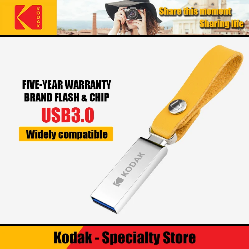 Металлический USB-флеш-накопитель Kodak K123 16 ГБ 32 64 3 0 Гб | Компьютеры и офис