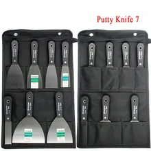 7 шт. Шпатель скребок Шпатель " 1,5" " 2,5" " 4" " циклевка стен углеродистая сталь пластиковая ручка строительный инструмент штукатурный шпатель