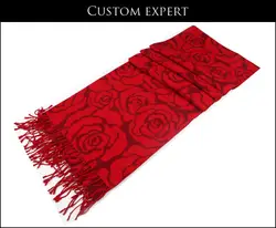 2017 розы цветок шелк Шарфы для женщин дамы пятно оптовая Lucky красный шарф Теплый печати Шарфы для женщин 1 шт. Бесплатная доставка