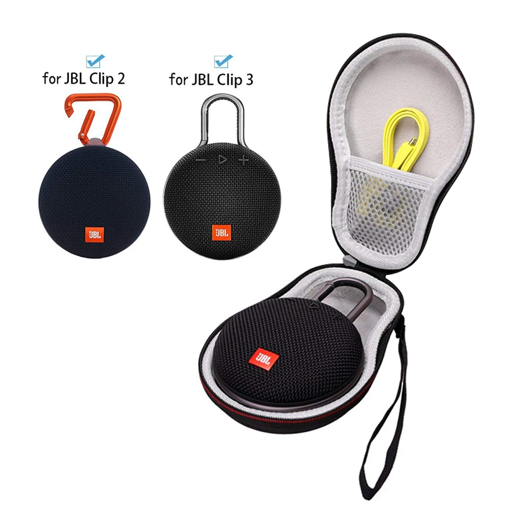 EVA Hard Travel Carrying Case for JBL Clip 2 or JBL Clip 3 Waterproof Portab...
