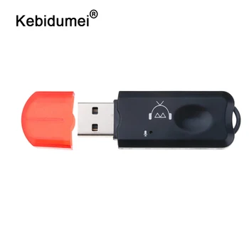 

kebidumei Red Wireless USB Bluetooth V2.1 Audio Music Receiver Adapter For Car Home Speaker For iphone Wholesale