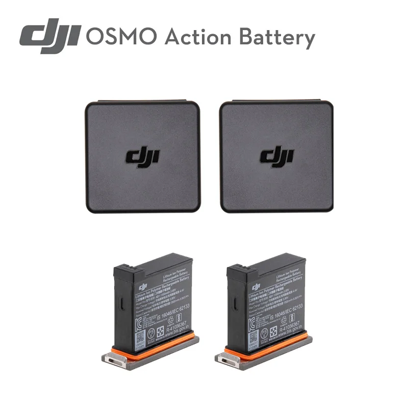 Комплект для зарядки DJI Osmo Action battery(1300 мАч/3,85 В) Специально разработанная совместимая Экшн-камера DJI spore