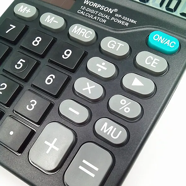 عرض الشمسية حاسبة مع زر كبير كبير وواضح المزدوج الطاقة 12 حاسبات مكتب الشيء يمكن العمل بدون بطارية