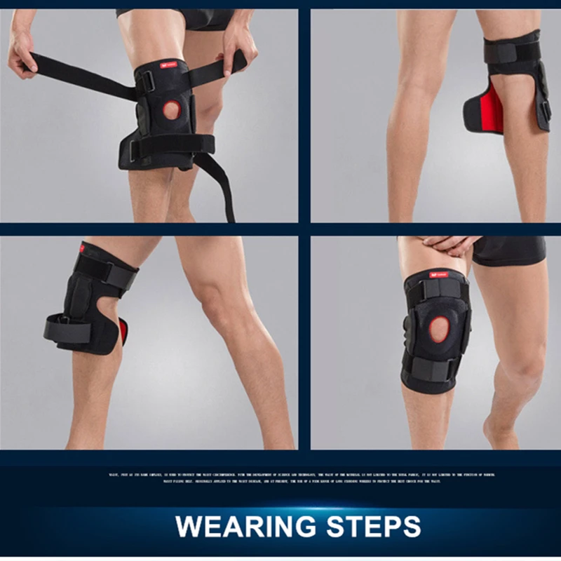 Goedkoop 1 Pc Kniegewricht Brace Ondersteuning Verstelbare Ademend Knie Stabilisator Kneepad Strap Patella Protector Orthopedische Artritis Guard