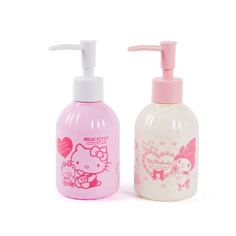 Cartoon pressing latex bottles Plastic Jar Oil Bottle My Bottle 300 Ml fluid in a pump bottle
