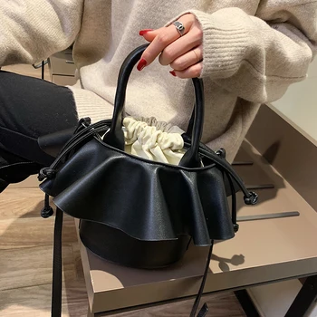 

Bag for women Ins personality portable small bag female new Korean fashion bucket bag shoulder Messenger bag