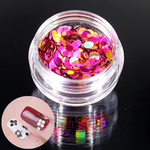 1 коробка Роза для рукоделия Золотое кольцо цветок блестки красочный акриловый порошок кристалл полимер дизайн ногтей строитель Ложные бусины для ногтей искусство#5