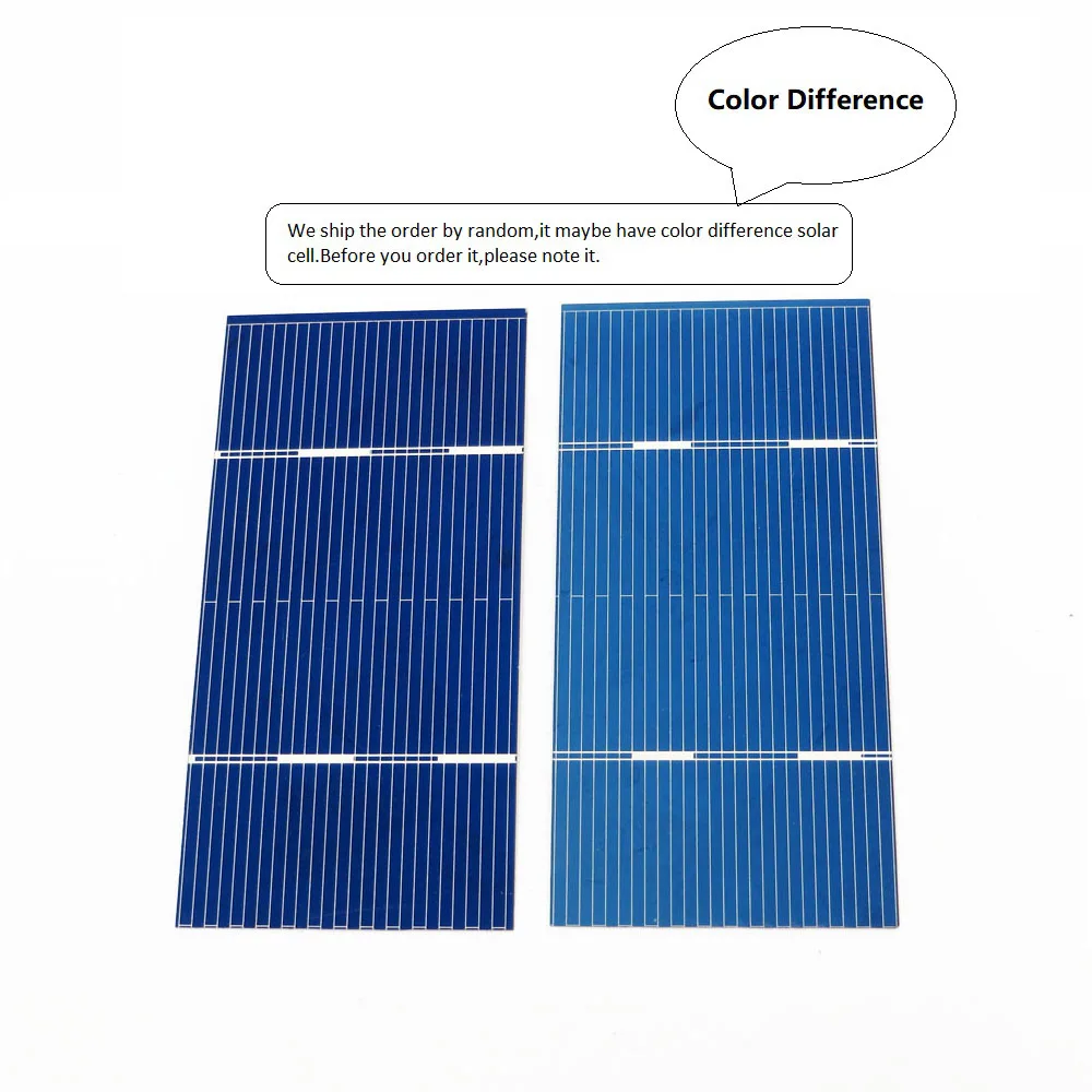 50 шт. x 0,66 ВТ 78x52 мм солнечная панель Painel Cells DIY зарядное устройство из поликристаллического кремния Sunpower solar Bord 0,5 В