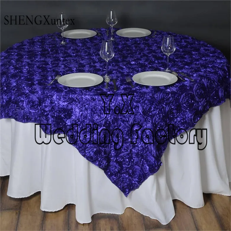 royal blue Атласная Розетка для свадебного стола - Цвет: royal blue