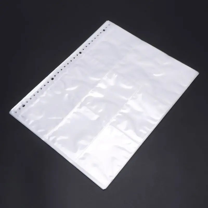 Съемный 9-карман пустой связующего серебрянная серии страница протектор для Стандартный Размеры игральные карты