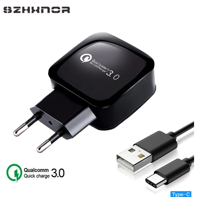 QC3.0 быстрое зарядное устройство адаптер usb type C данных USB для samsung Galaxy A3 A5 A7 2017 A320F A520F