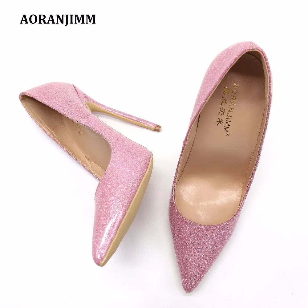 Настоящая фотография, острый носок,, розовая блестящая лакированная кожа, острый носок, женская обувь на высоком каблуке 12 см, размер 42, 43, 44, 33