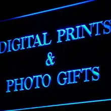 I855 цифровая печать фото подарки магазин Декор неоновый свет sign on/off Swtich 20+ Цвета 5 размеров
