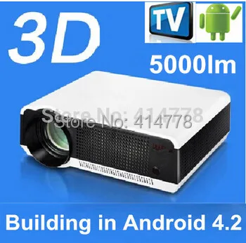 

Android 4.2 Full HD 1080p 220W Led Lamp LCD Projector Contrast 6000:1  Digital Video 3D Smart Proyector Beamer