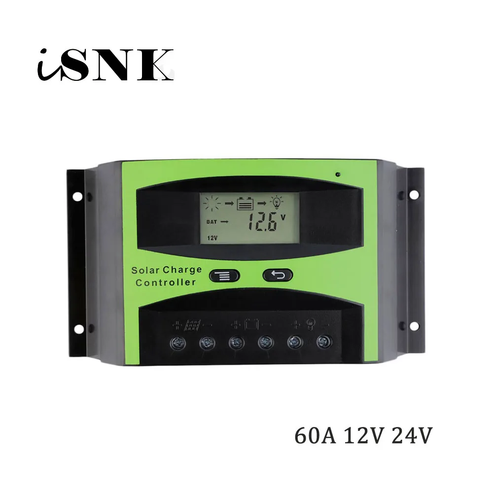 

LCD 60A 12V 24V Solar System generator cell Panel Charger Regulator Battery Controller 1KW 2KW 3KW 500W 600W 800W 1000W 1500W