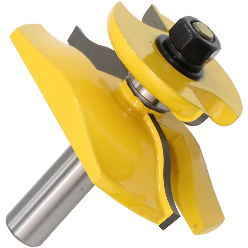 1 pc 1/2" Shank Raised Panel Router Bit with Backcutter - Ogee Woodworking cutter Tenon Cutter for Woodworking Tools