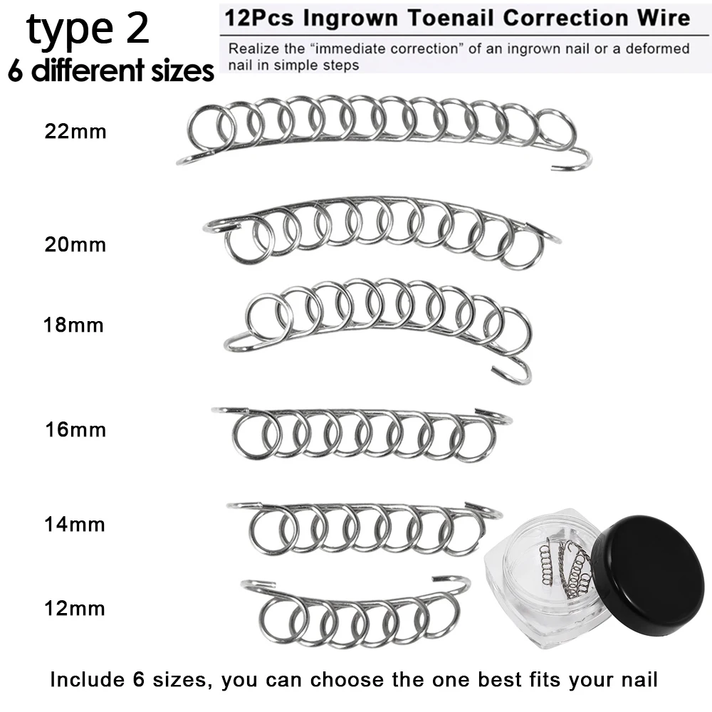12/6 шт./кор. вросшие ногти для ног "францзуский маникюр" коррекции фиксаж провода педикюр восстановить паронихии акроникс onyxis корректор шишки на большом пальце, забота о ногах инструменты