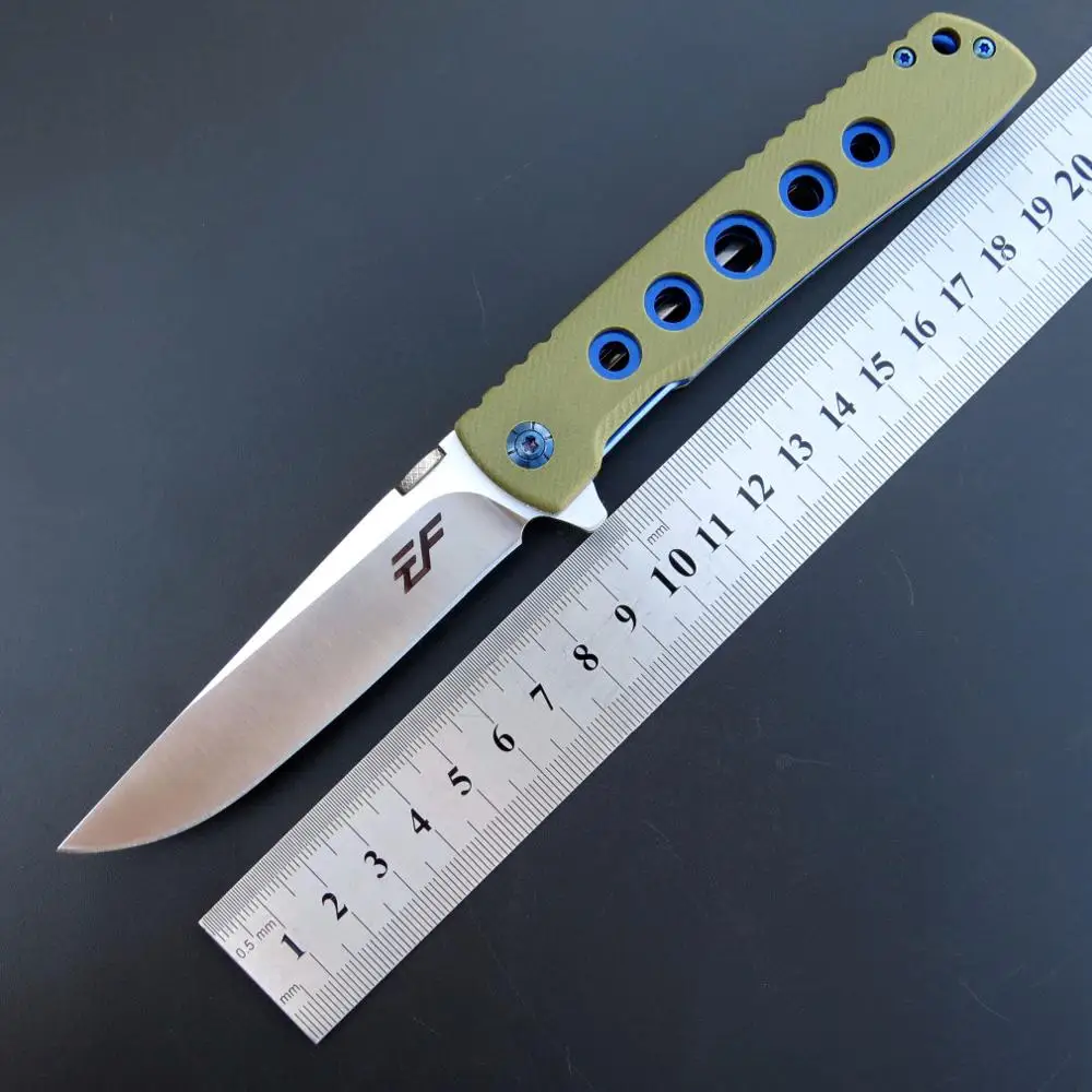 Baratos Cuchillo plegable EF27 EF2 hoja + G10 cuchillo de bolsillo de supervivencia cuchillo de Camping herramienta para exteriores EDC