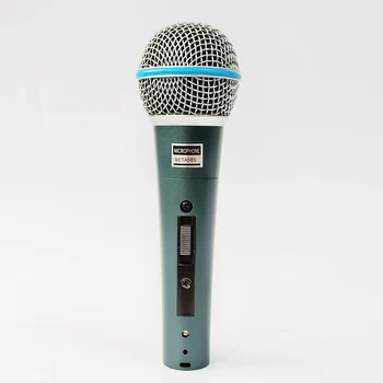 Beta58a sm58s 핸드 헬드 가라오케 유선 마이크 노래 보컬 b-박스, 교회 교육 마이크 온/오프 스위치