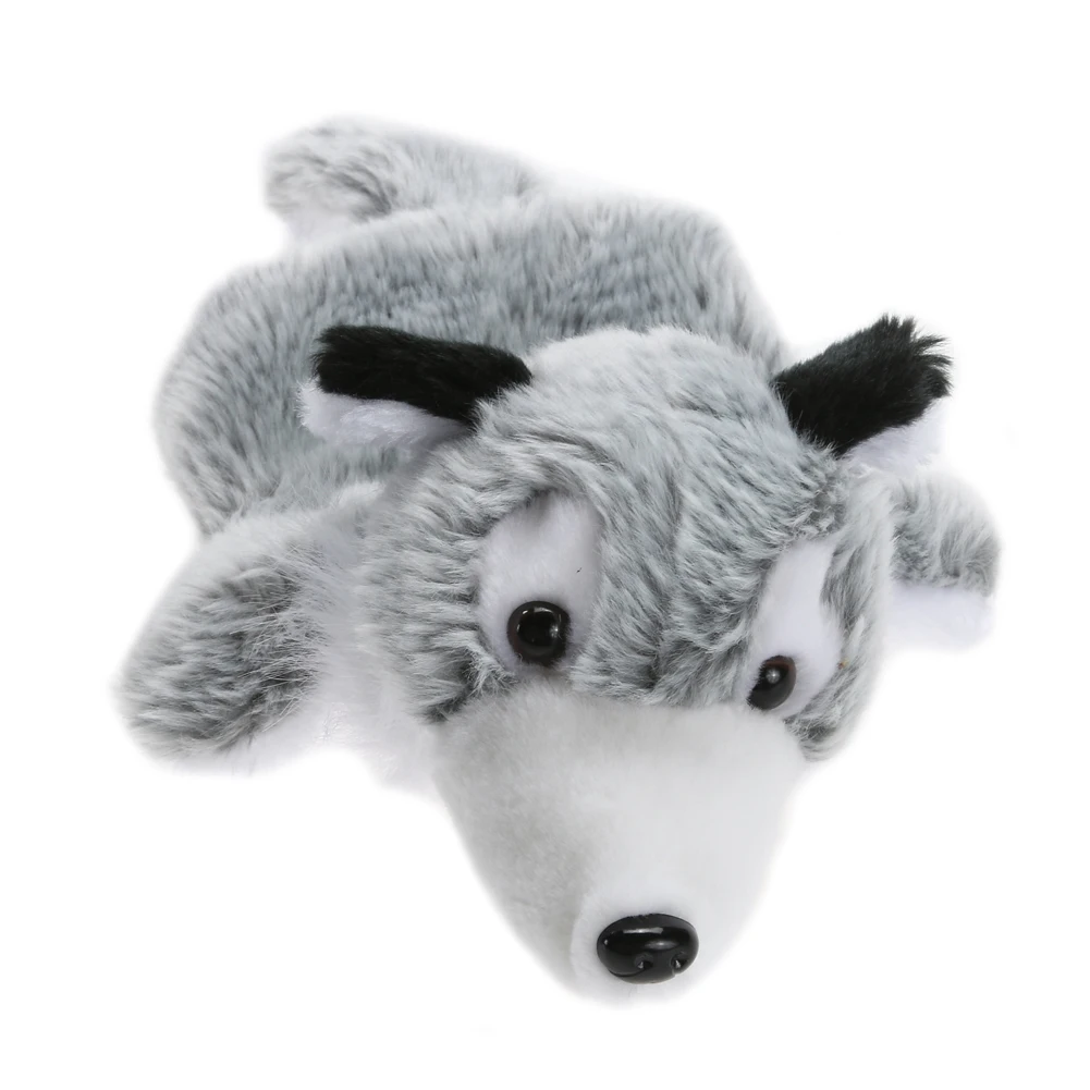 Cute Wolf Toys Baby Sleep Story Hand Puppet Soft Plush Kids Hand Doll Children Developmental Favor