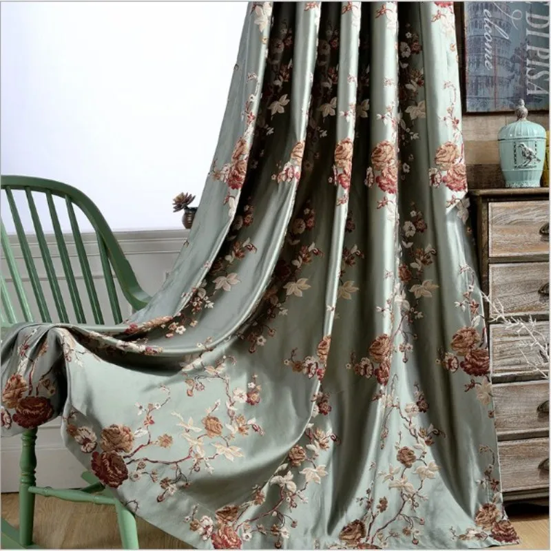JUYANG. Chinese style elegant curtains. High precision jacquard