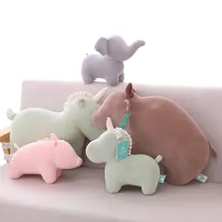 30/50 см Единорог слон свинья рогатый скот носорога плюшевые чтения подушки для девочек детские мягкие игрушки для детей рождественские