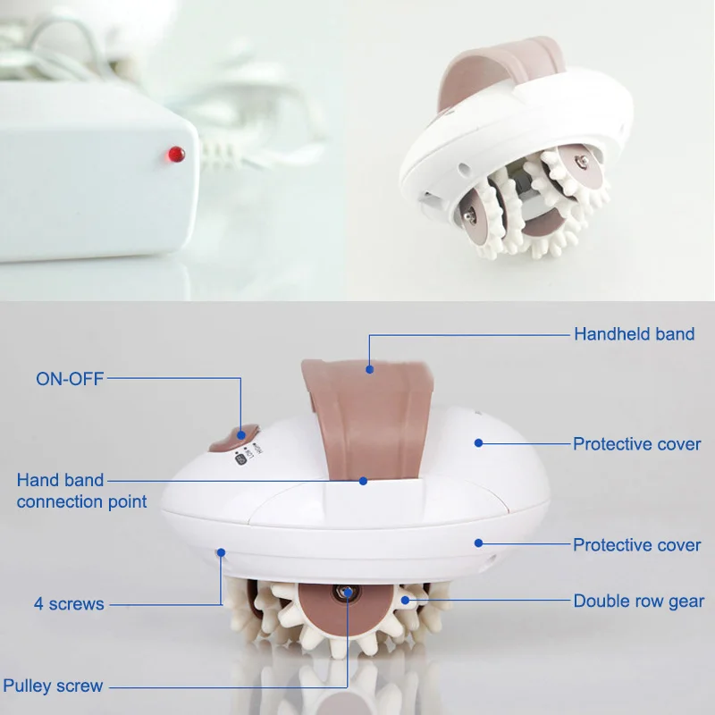 3D Electric Facial Massager Roller Fat Burner Body Slimming Anti-cellulite Massaging Slim Device Sp