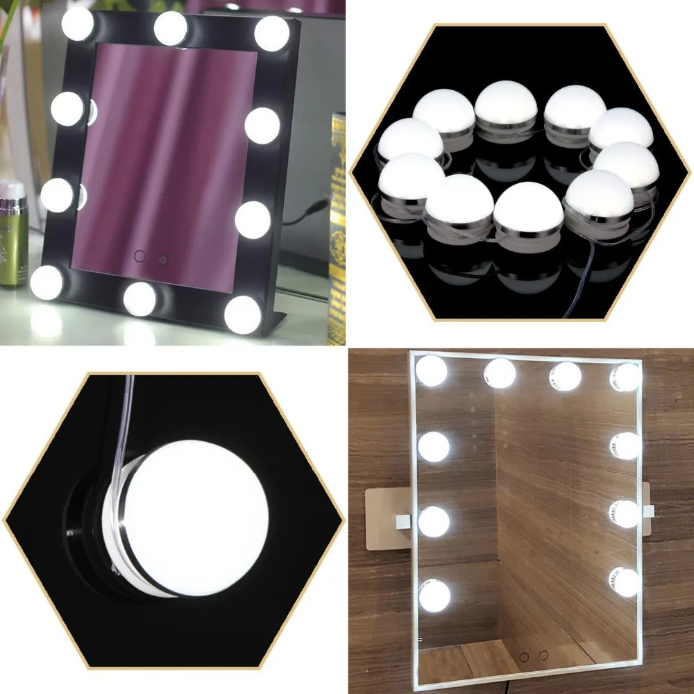 Hollywood Vanity Mirror Light Kit, Kohree Make up Light, Dimmable Light 