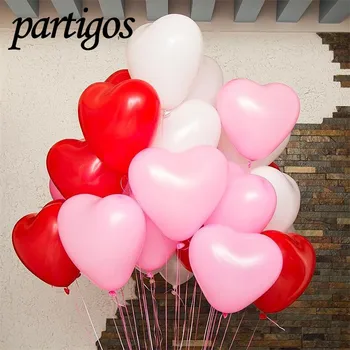 

100Pcs/lot 2.2g Latex Balloons Heart Shaped Multicolor Baloon Hot Globos Birthday Wedding Festival Party Decoration Baloes
