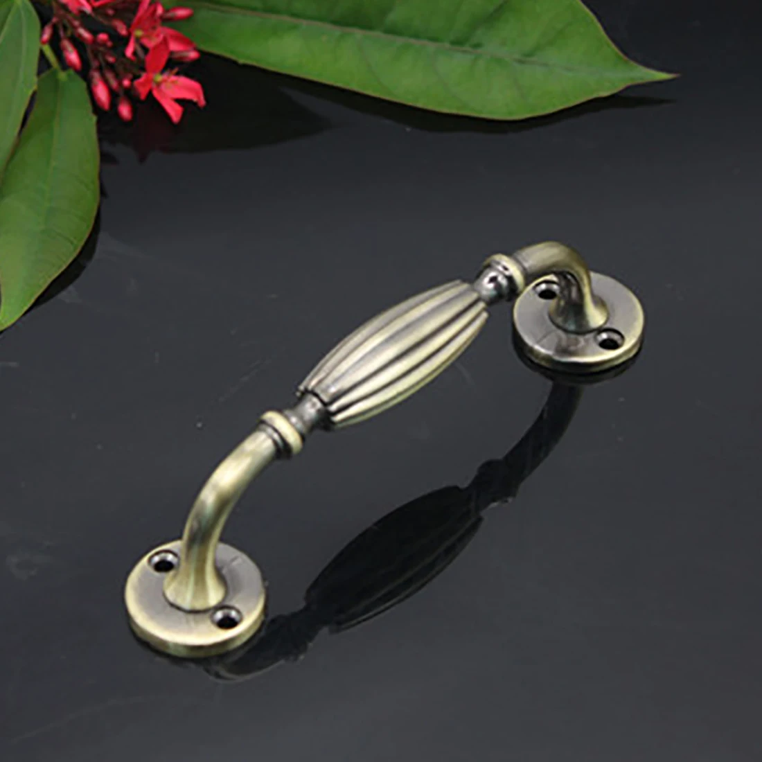 119mm European Style Antique Knob Furniture Cupboard Cabinet Drawer Wardrobe Door Pull Handle - Red Copper 119mm European Style Antique Knob Furniture Cupboard Cabinet Drawer Wardrobe Door Pull Handle - Red Copper