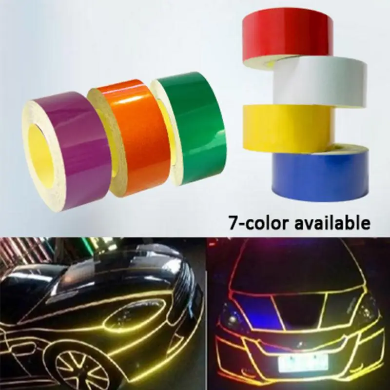 2cm*5m Car Motorcycle Safety Mark Reflective Tapes Decoration Film