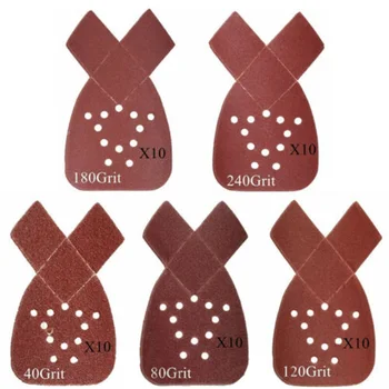 

40 80 120 180 240Grit Mouse Sanding Sheets Pads For Black&Decker Sander Type Kit