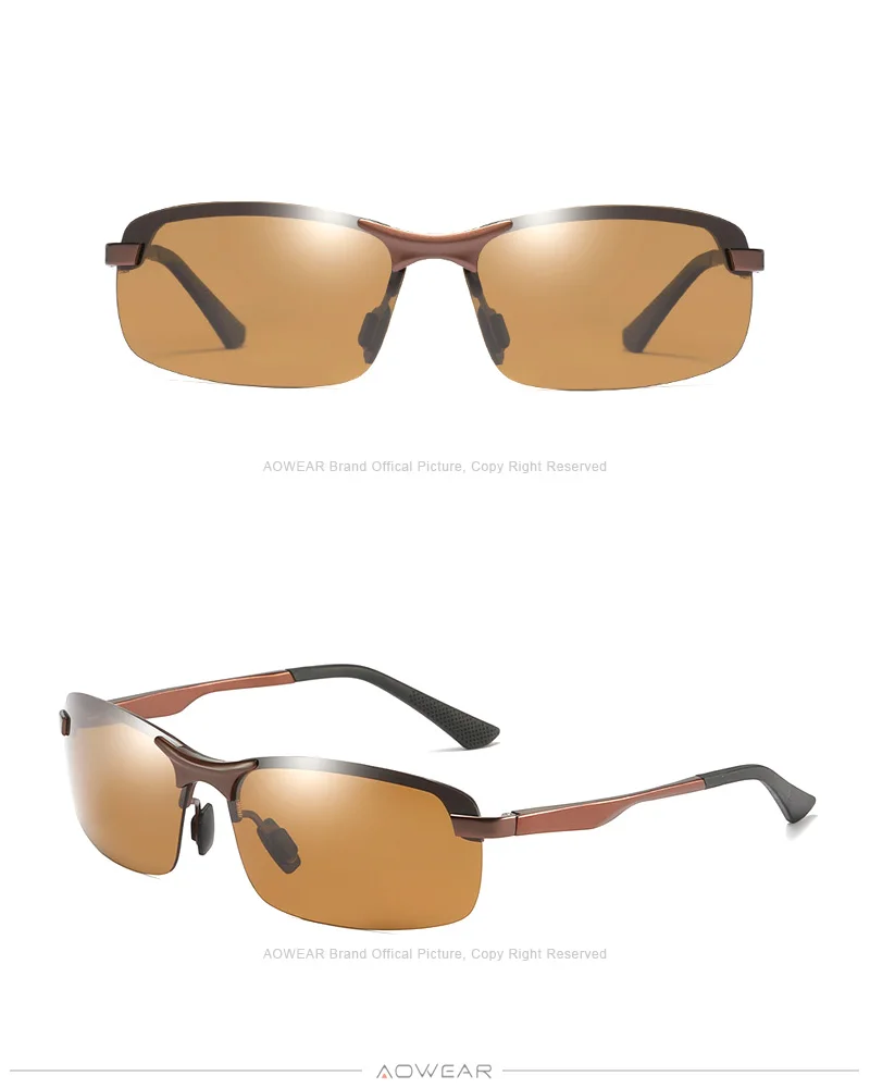 AOWEAR Occhiali da guida notturni polarizzati Occhiali da sole antiriflesso per la visione notturna di sicurezza Occhiali Occhiali da sole gialli per conducente Gafas_voghion.com