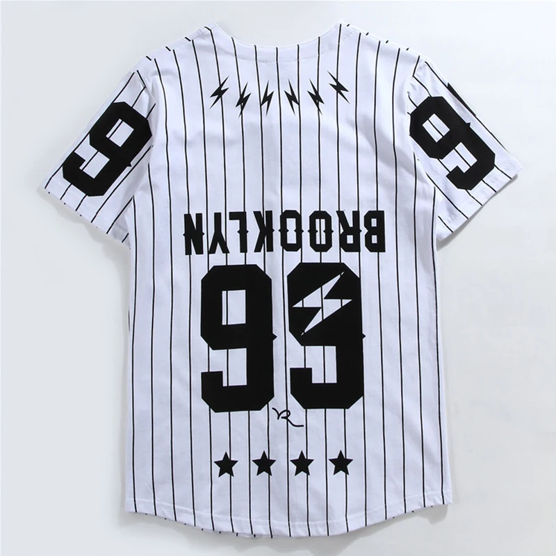 Юмористическая футболка в стиле Харадзюку С v-образным вырезом в стиле хип-хоп, уличная одежда, футболки, мужские полосатые бейсбольные футболки, черная футболка в стиле панк
