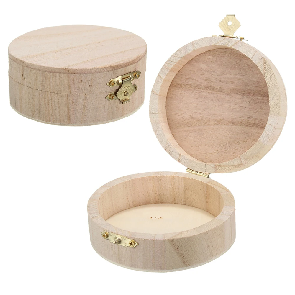 

New Arrival zakka natural Wood Small Wooden Box With Lid and Lock Jewerally Storage Box Wedding Table Gift Box