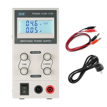 

QJE PS3005 30V5A Professional LCD Digital Adjustable DC Power Supply Laboratory Switching Power Supply For Phone Laptop Repair