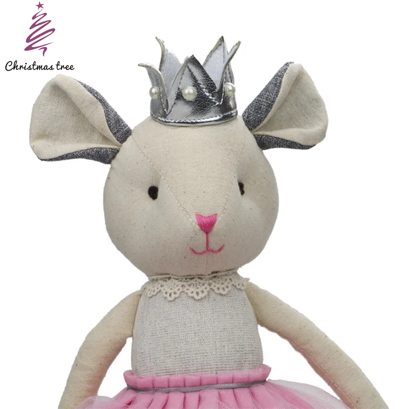 Рождественская елка 55 см kawaii куклы чучело игрушки дети подарок на день рождения принцесса мышь игрушка мышь для детей