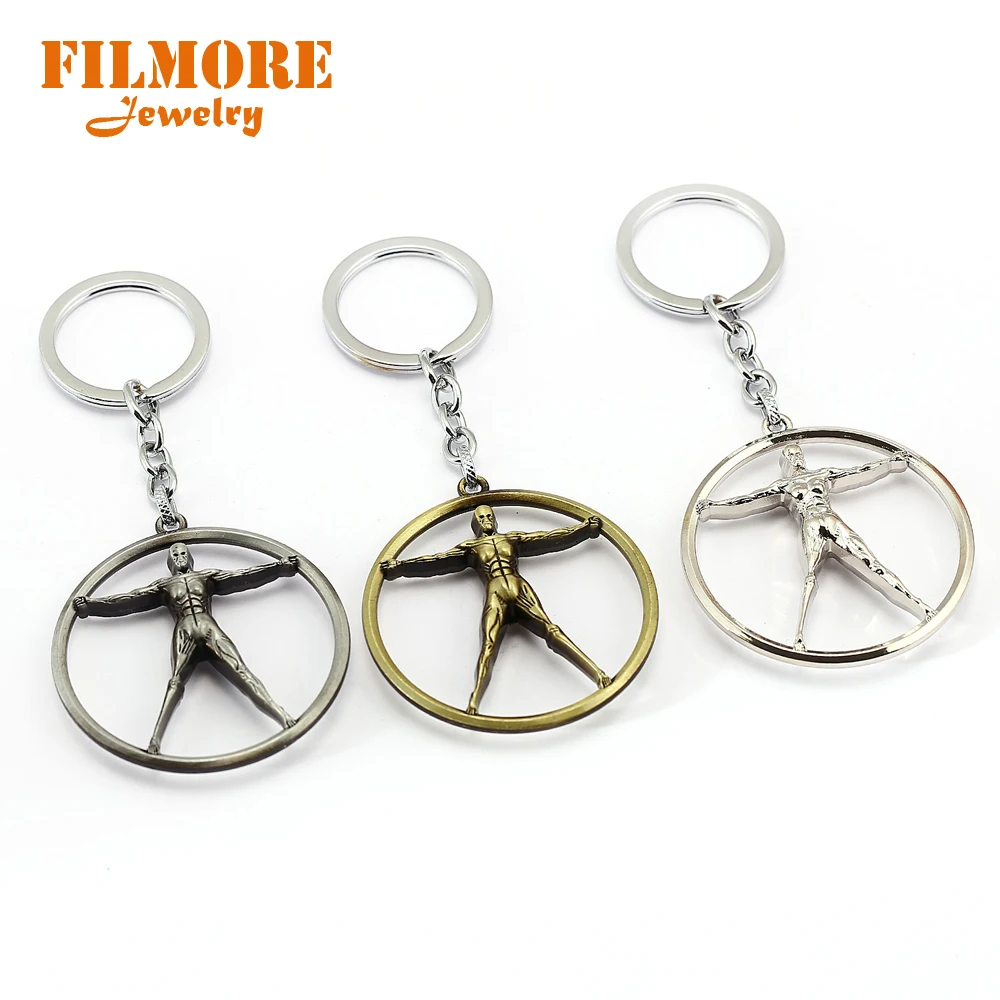 

Filmore Movie WESTWORLD Keychain Men Jewelry West World Keyring for Car Key Holder Creative Robot Model Accessories Chaveiro