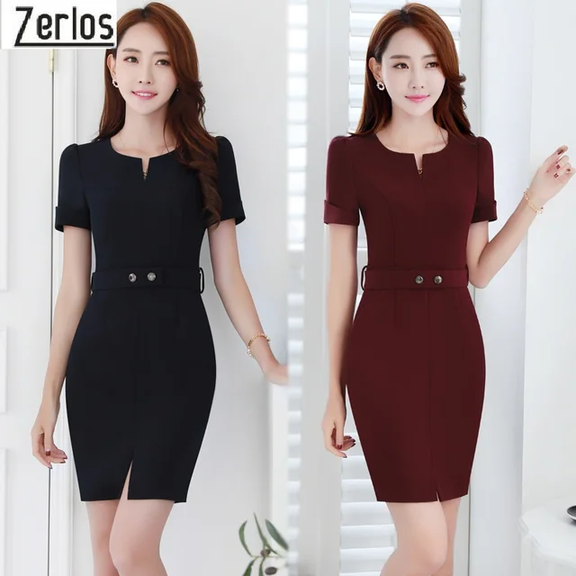 Navy Blue black Dress Work Wear 2017 Vestido Major Women Office Dress Professional Slim dresses fashion