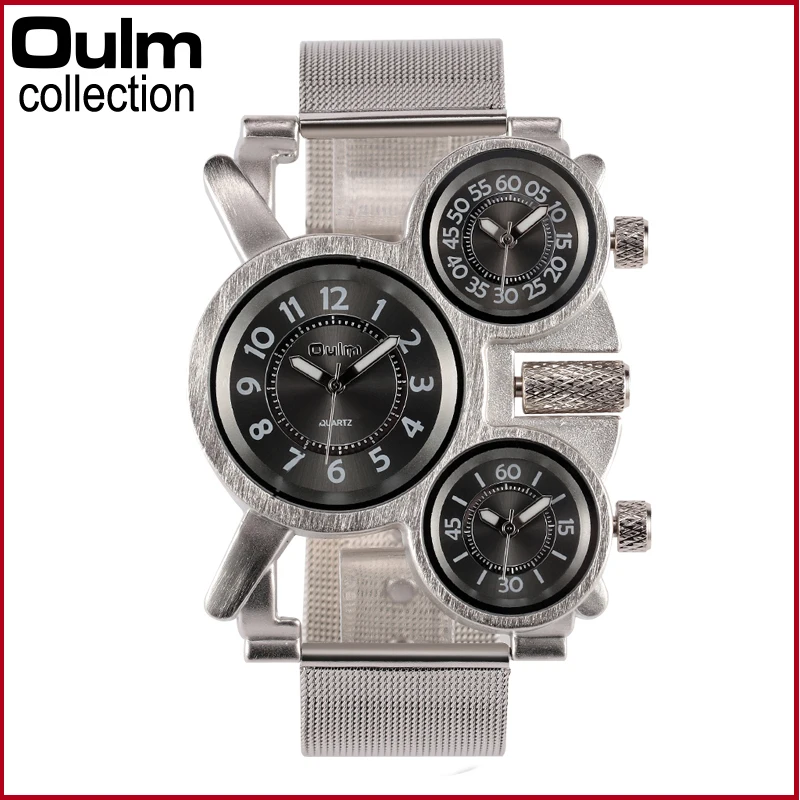 2016 New font b Oulm b font 1167 font b Luxury b font Watch Silver Full