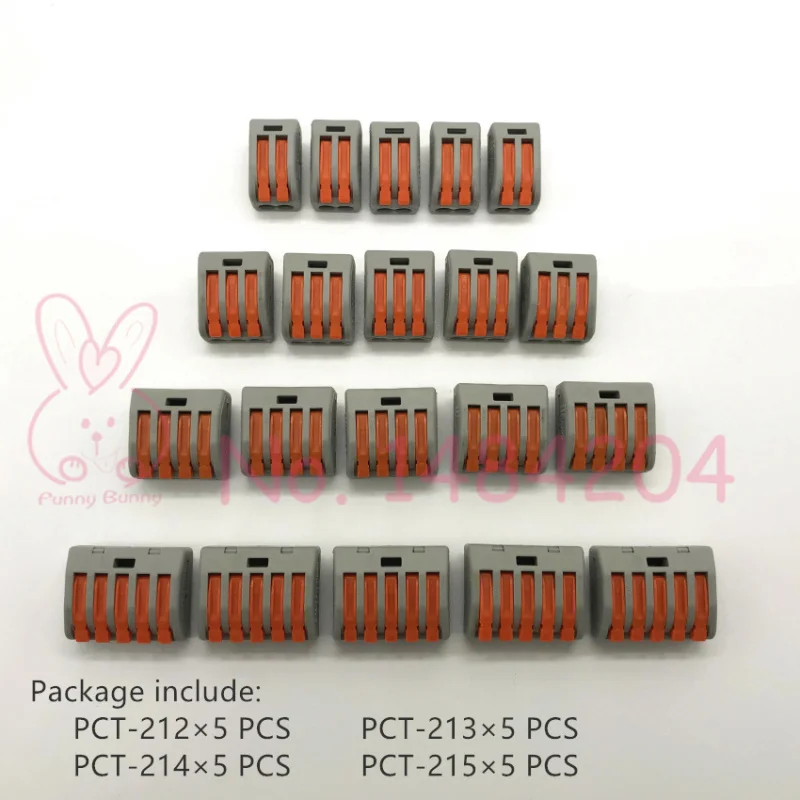 Универсальный строительный проводной соединитель компактный клеммный блок 5 pin 4 pin 2 pins 3-pin Быстрый провод проводник 5 шт. каждый