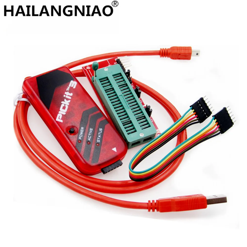 PICKIT3 Programmer PIC ICD2 PICKit 2 PICKIT 3 Programming Adapter Universal Programmer Seat
