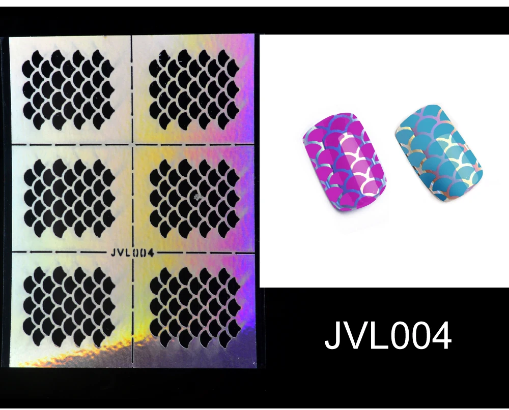 YZWLE, 23 листа, сделай сам, для ногтей, неправильная сетка, трафарет, многоразовые, для дизайна ногтей, винилы, полые наклейки, штамповка, шаблон, инструменты для ногтей