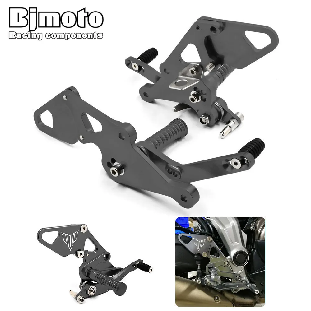 

Motorcycle CNC Racing Adjustable Rearset mt-07 FZ-07 Rear Sets Footrest Foot Set For Yamaha FZ07 FZ 07 MT07 MT 07 2014-2017